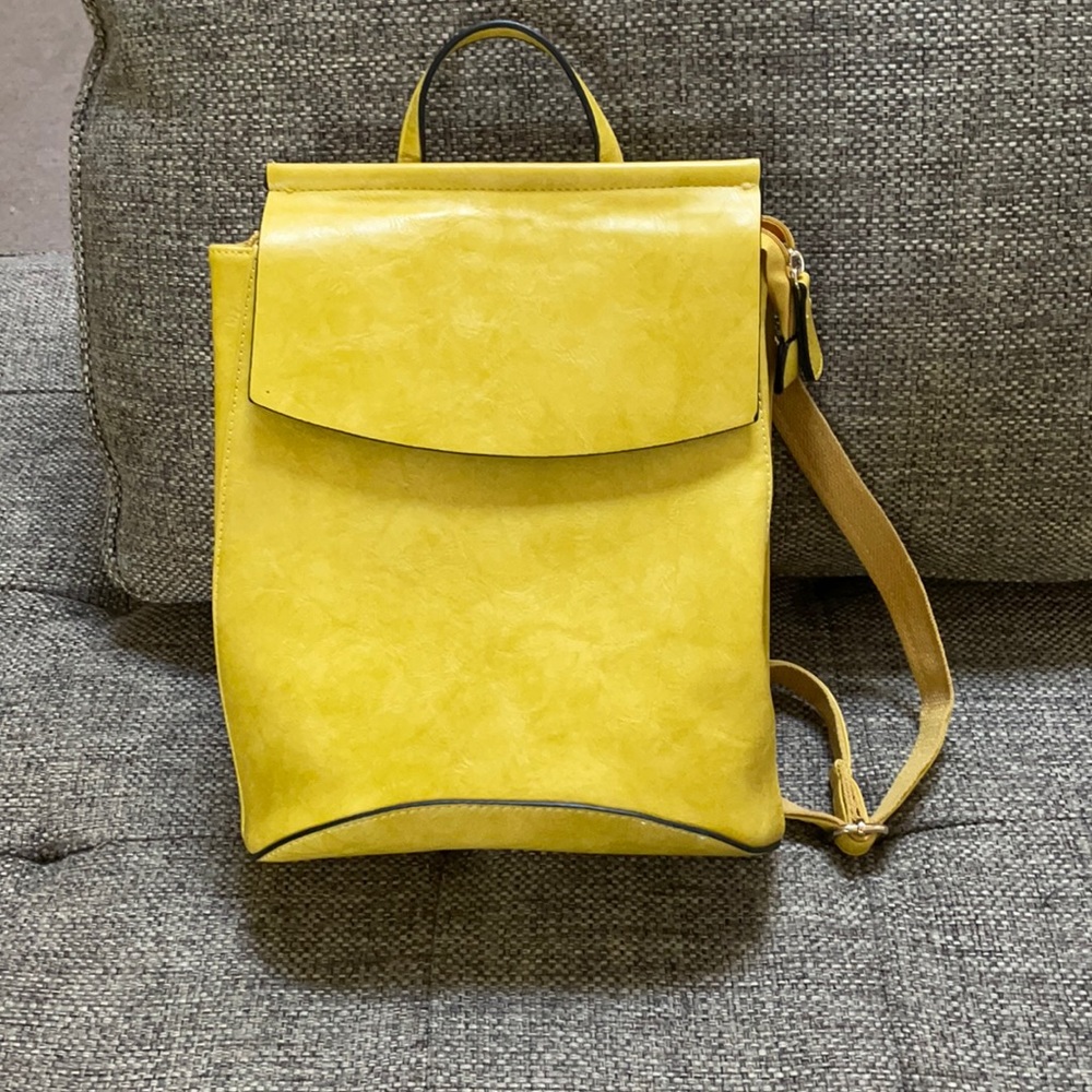 Brand new leather backpack purse